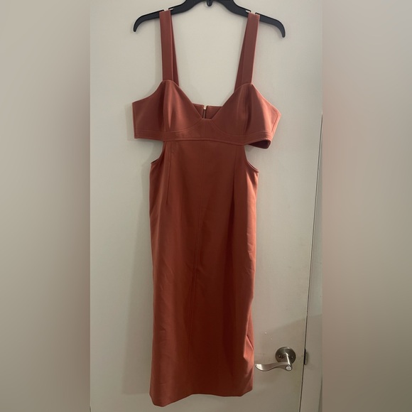 NWT Gianni Bini Hope Crepe Sweetheart Cut-Out Sheath Dress-sleeveless - Picture 2 of 7